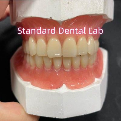 comprar Dentes completos de base e superior Dentes parciais de acrílico Dentes ivoclares Goma rosa fabricação em linha