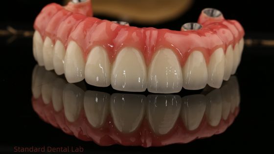 comprar Implantes de zircônio de arco completo ponte de zircônio coroa de vida sombra personalizada todos em quatro / seis implante dentário fabricação em linha