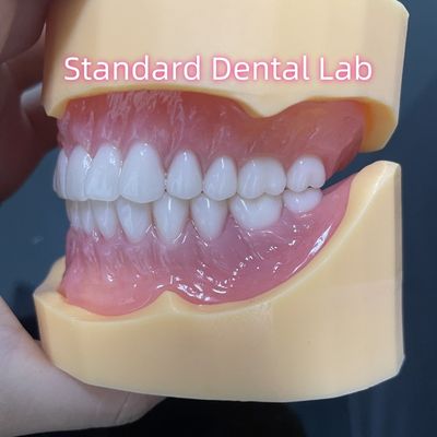 Prótese dentária durável Dentes acrílicos de arco completo Dentes removíveis parciais