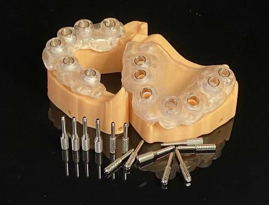 Guia de cirurgia 3D para implantes dentários Laboratório dentário padrão
