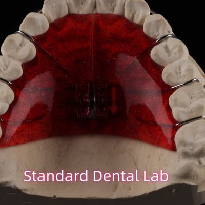 CE Dental Vermelho Ortodôntico Dentes Palatais Expansor Escrevo Estável Expansor