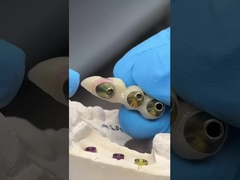 Implante de parafuso retido de cimento de zircônio de porcelana Forma de cabeça hexagonal para estética personalizada